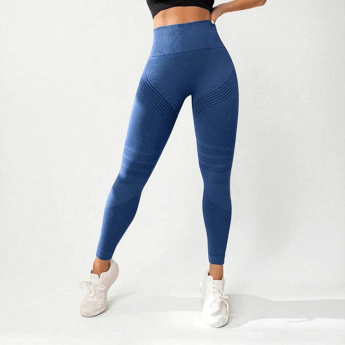 3D Compression Leggings - Dark Blue