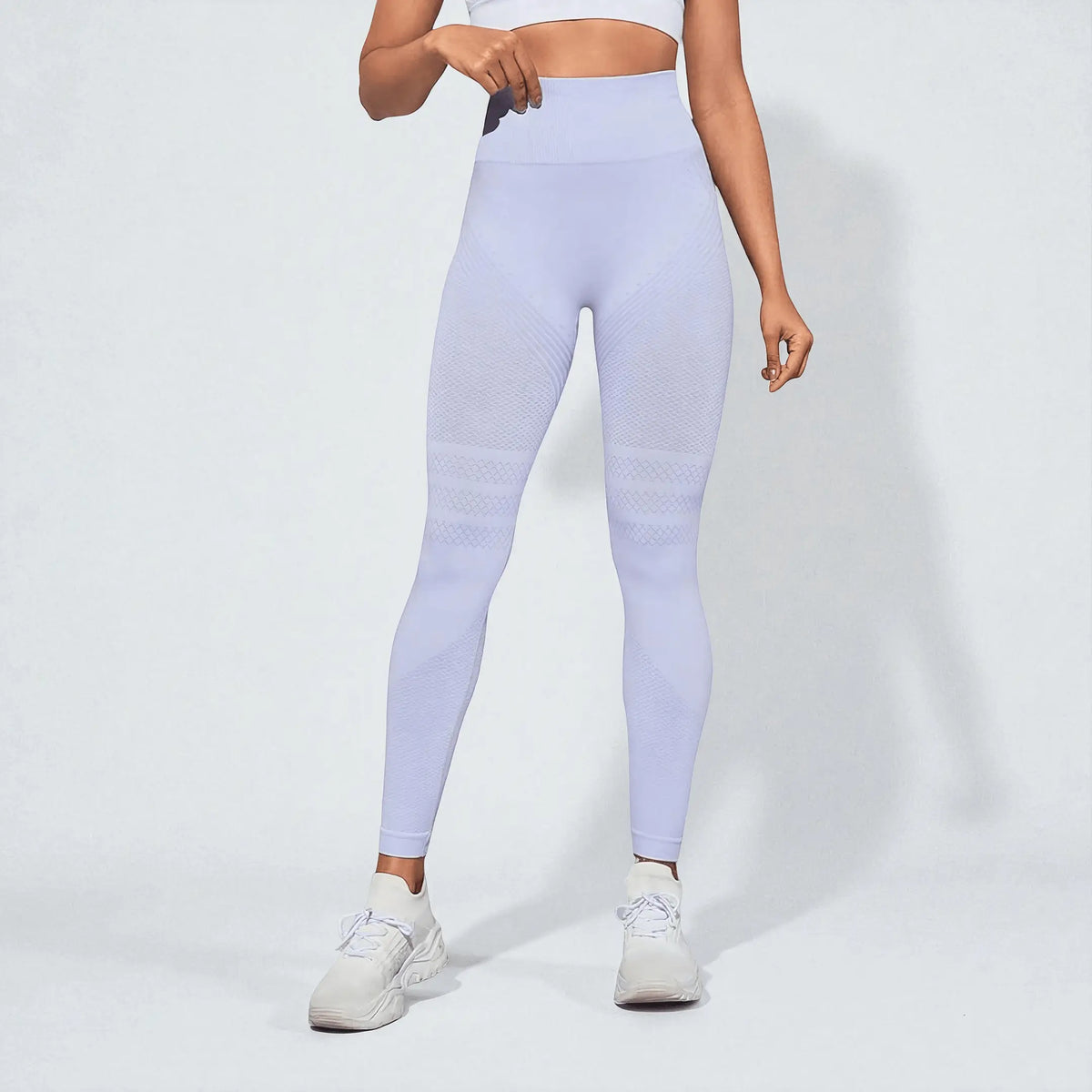 3D press leggings - Light lilac