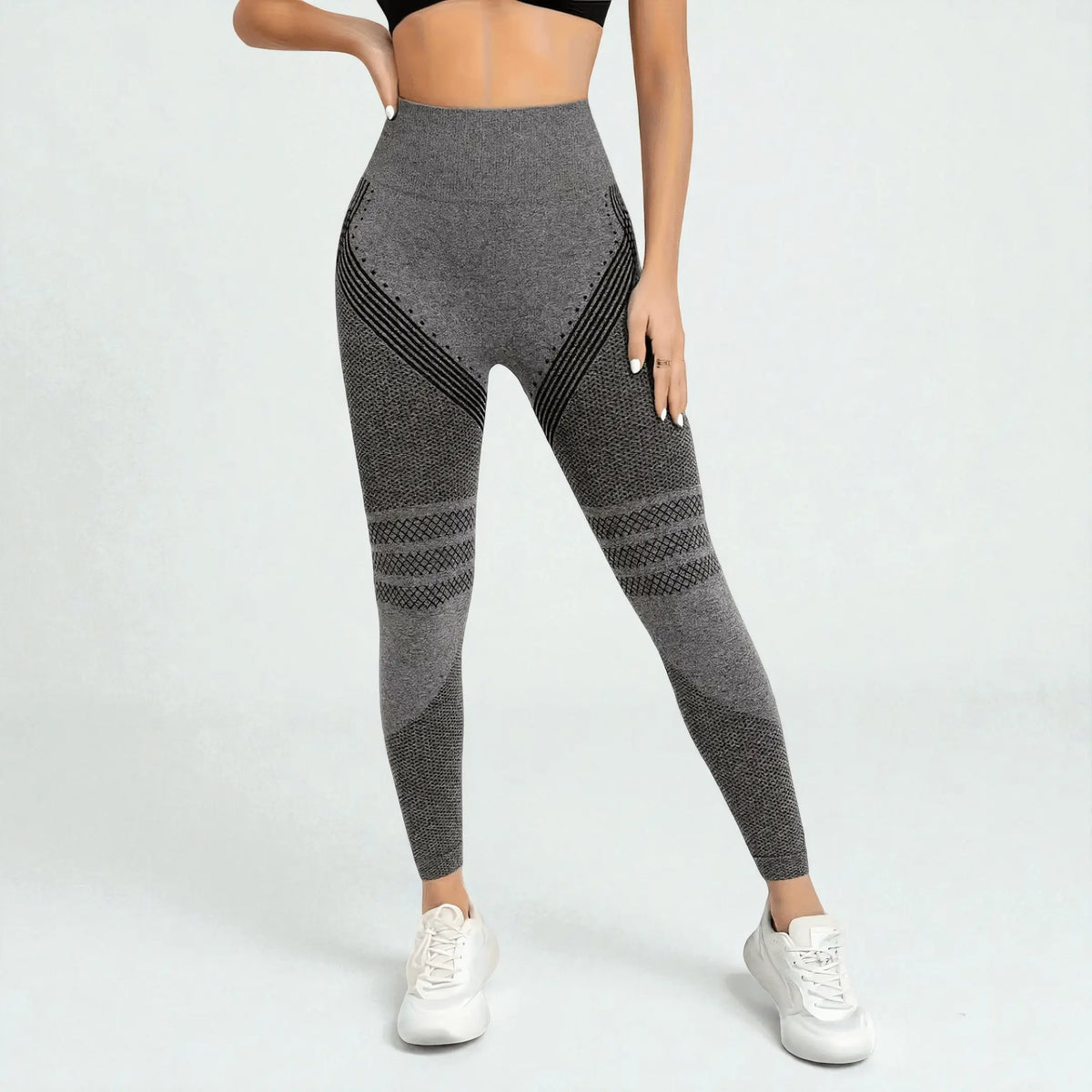 3D Press Leggings - Charcoal Grey