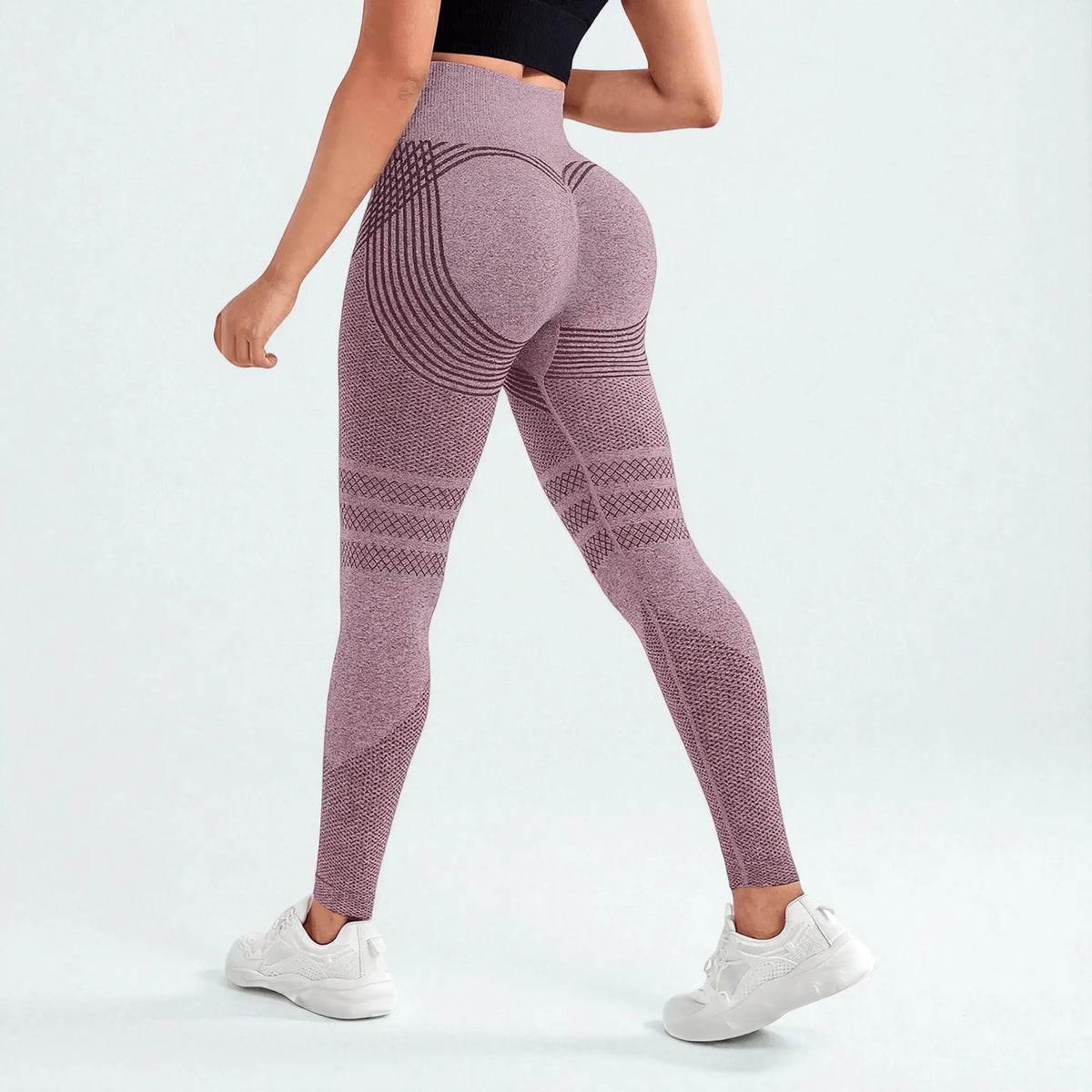 3D Push-up Leggings - Pink
