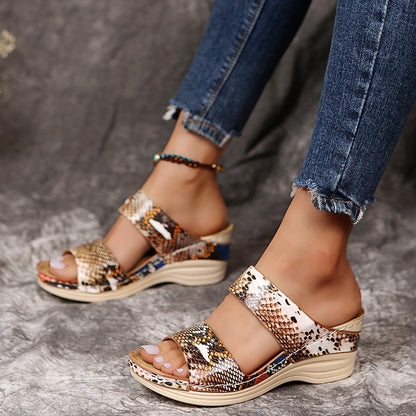 Soft-Sole Leopard Sandals