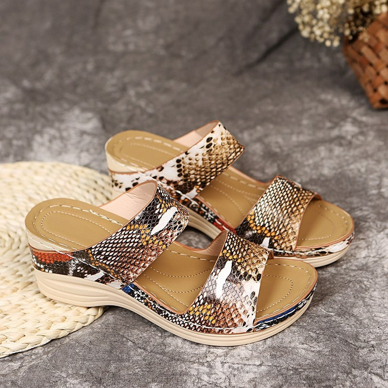 Soft-Sole Leopard Sandals