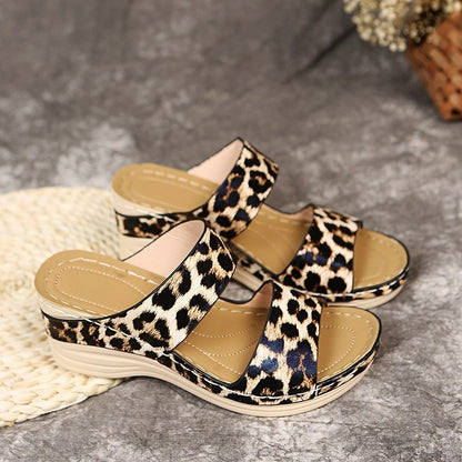 Soft-Sole Leopard Sandals