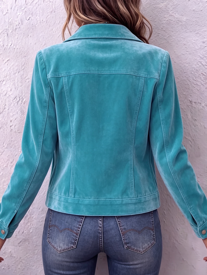 Vintage boho-inspired velvet jacket