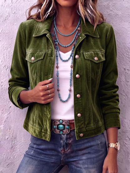 Vintage boho-inspired velvet jacket