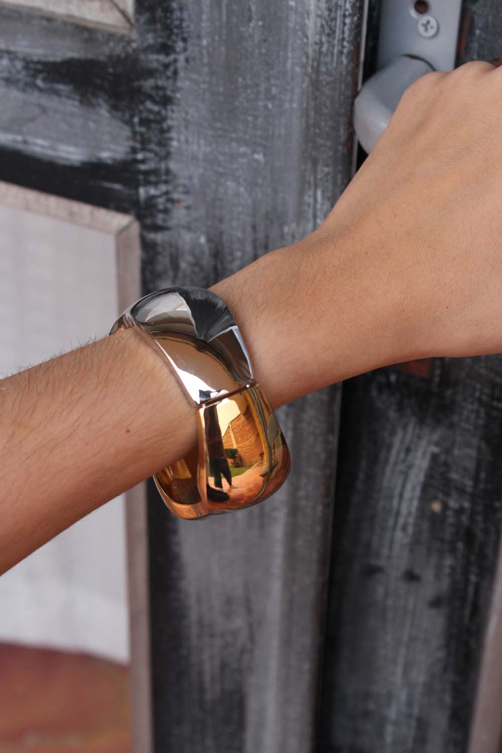 Two-Tone Statement Bracelet