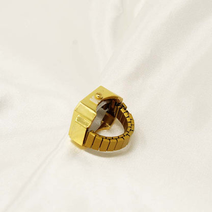 Rectangular watch ring