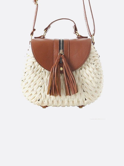 Solene Braided Bag – Saddle Style