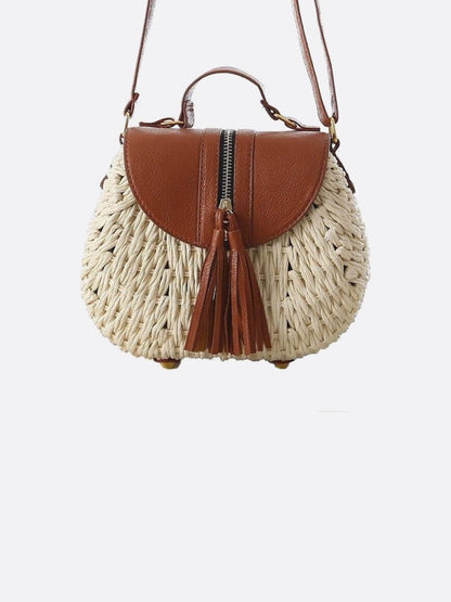 Solene Braided Bag – Saddle Style