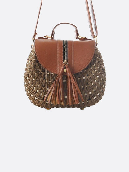 Solene Braided Bag – Saddle Style
