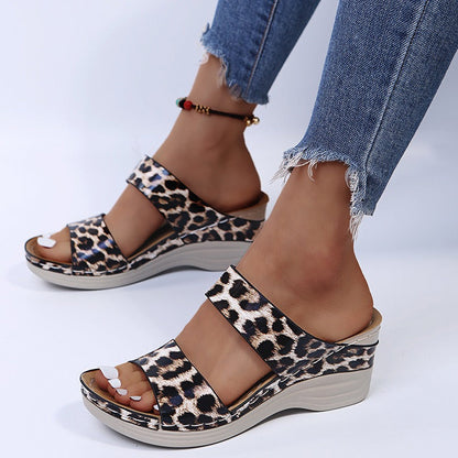 Soft-Sole Leopard Sandals