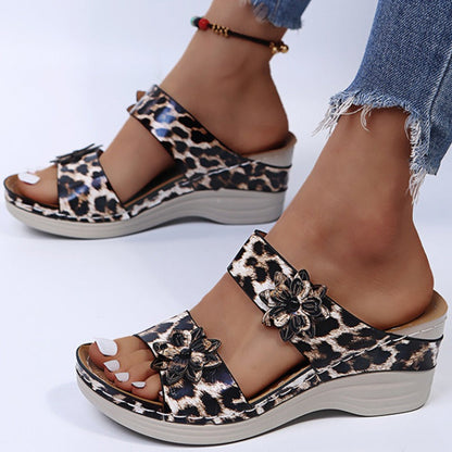 Soft-Sole Leopard Sandals