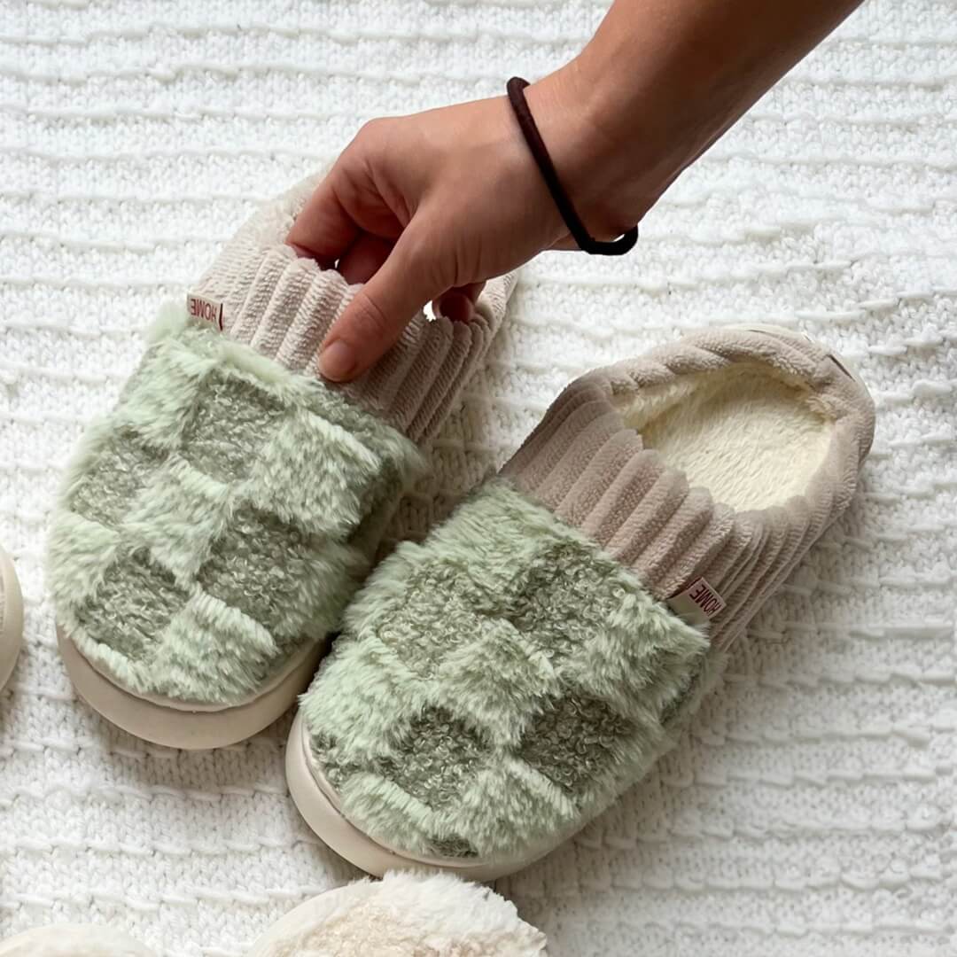 Plaid Nordic Slippers
